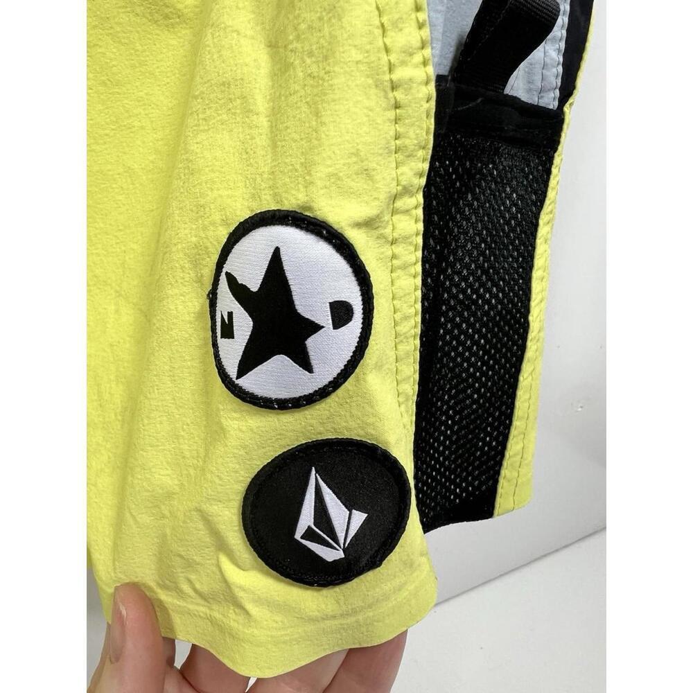 Volcom Liberator Men’s Sz 36 Board Shorts Now Deane Yellow Gray Surf Swim Beach - Picture 2 of 8